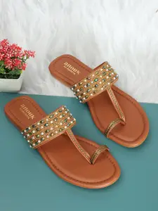 Anouk Embellished One Toe Flats