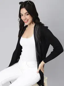 SHOWOFF Longline Acrylic Sheer Shrug