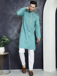 Jompers Regular Sleeves Thread Work Strigth Kurta