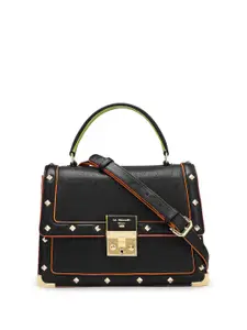 Da Milano Leather Structured Satchel with Tasselled