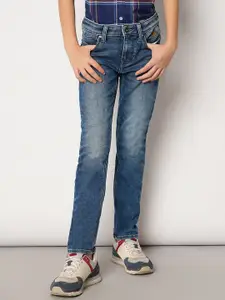 Jack & Jones Junior Boys Straight Fit Clean Look Light Fade Pure Cotton Jeans