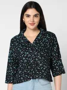 VASTRADO Women Classic Boxy Floral Opaque Printed Casual Shirt