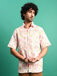 Sangria Men Printed Casual Shirt