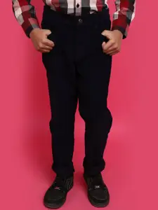 V-Mart Boys Mid-Rise Corduroy Weave Cotton Trousers