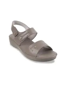 Metro Textured Open Toe Comfort Heels