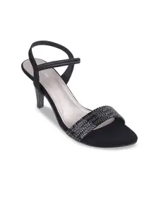 Mochi Embellished Open Toe Slim Heels