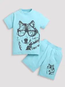 ZIP ZAP ZOOP Boys Printed Shirt with Shorts