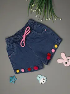 V-Mart Girls Mid-Rise Denim Shorts