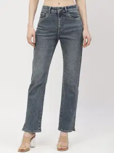 Madame Women Straight Fit Heavy Fade Jeans