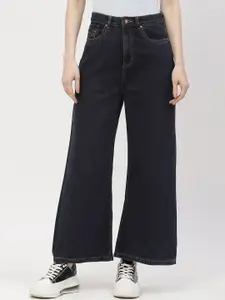 Madame Women Wide Leg Clean Look Cotton Jeans