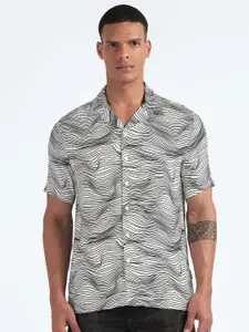 Flying Machine Abstract Printed Casual Shirt