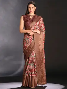 Saree mall Abstract Printed Saree