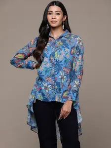 aarke Ritu Kumar Women Floral Printed Shirt Style Top