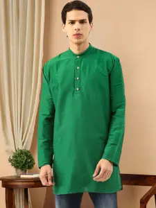 TATTVA Long Sleeves Band Collar Straight Kurta