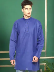 TATTVA Long Sleeves Mandarin Collar Thread Work Kurta