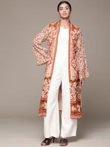 aarke Ritu Kumar Women Printed Ethnic Longline Ethnic Shrug