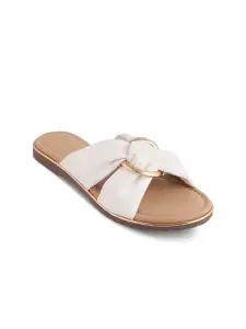 Tresmode Women Open Toe Flats with Bows