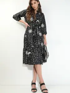 Vero Moda Conversational Printed Fit & Flare Dress