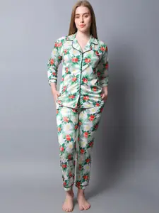 CareDone Floral Printed Night Suit