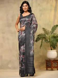 RACHNA Floral Printed Ready to Wear Saree