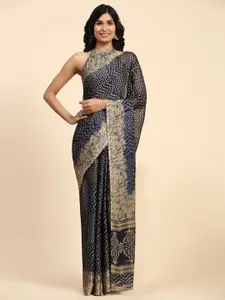 RACHNA Chevron Printed Ready to Wear Saree