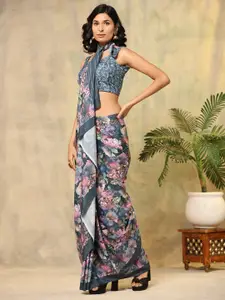 RACHNA Floral Printed Ready to Wear Saree