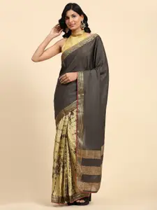 RACHNA Striped Woven Design Zari Saree