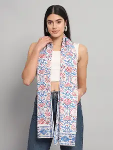 HANDICRAFT PALACE Floral Printed Cotton Scarf