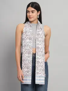 HANDICRAFT PALACE Floral Printed Cotton Scarf