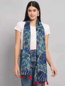 HANDICRAFT PALACE Floral Printed Cotton Scarf