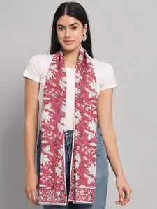 HANDICRAFT PALACE Floral Printed Cotton Scarf