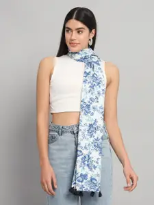 HANDICRAFT PALACE Floral Printed Cotton Scarf