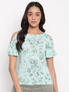 Miss Grace Floral Print Extended Sleeves Top