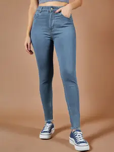 The Roadster Lifestyle Co. Women Blue Skinny-Fit No Fade Clean Look Stretchable Jeans