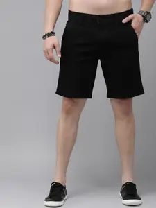 The Roadster Lifestyle Co Men Slim Fit Denim Shorts