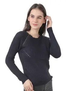 NoBarr Women Ribbed Pullover