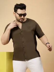 Rigo Men Comfort Slim Fit Opaque Casual Shirt