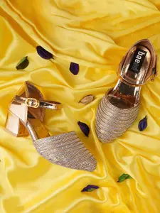 BAESD Girls Embellished Block Heels