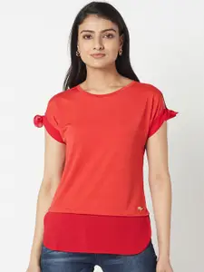 Miss Grace Round Neck Extended Sleeves Top