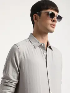 THE BEAR HOUSE Slim Fit Cotton Casual Shirt