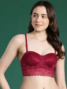 DressBerry Floral Bra - Full Coverage Underwired Lightly Padded