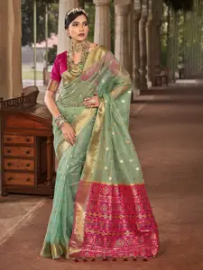 Mitera Woven Design Zari Silk Cotton Banarasi Saree