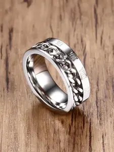 MEENAZ Men Silver-Plated Finger Ring