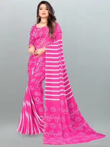 ANAND SAREES Bandhani Poly Georgette Saree
