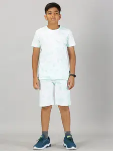 KiddoPanti Boys Pure Cotton Dyed T-shirt with Shorts