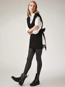 Happiness istanbul V-Neck Pure Acrylic Longline Sweater Vest