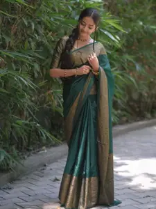 Areca Designer Zari Silk Blend Banarasi Saree
