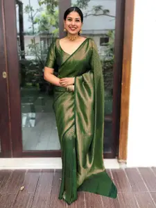 Areca Designer Ethnic Motifs Woven Design Zari Banarasi Saree