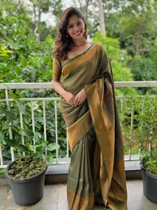 Areca Designer Woven Design Zari Banarasi Saree