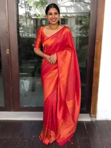 Areca Designer Ethnic Motifs Zari Silk Blend Banarasi Saree